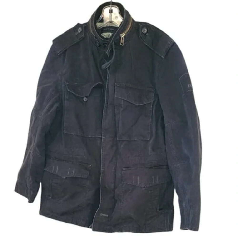 Gap 71 1969 Men s Medium Button Metal zip up Military Style Cargo Coat - Picture 1 of 7